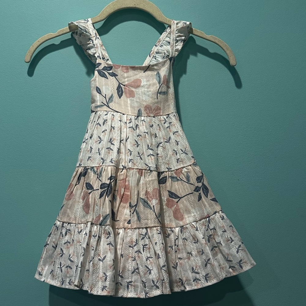 Catherine Malandrino Kids Dress in Cream and Blue Floral